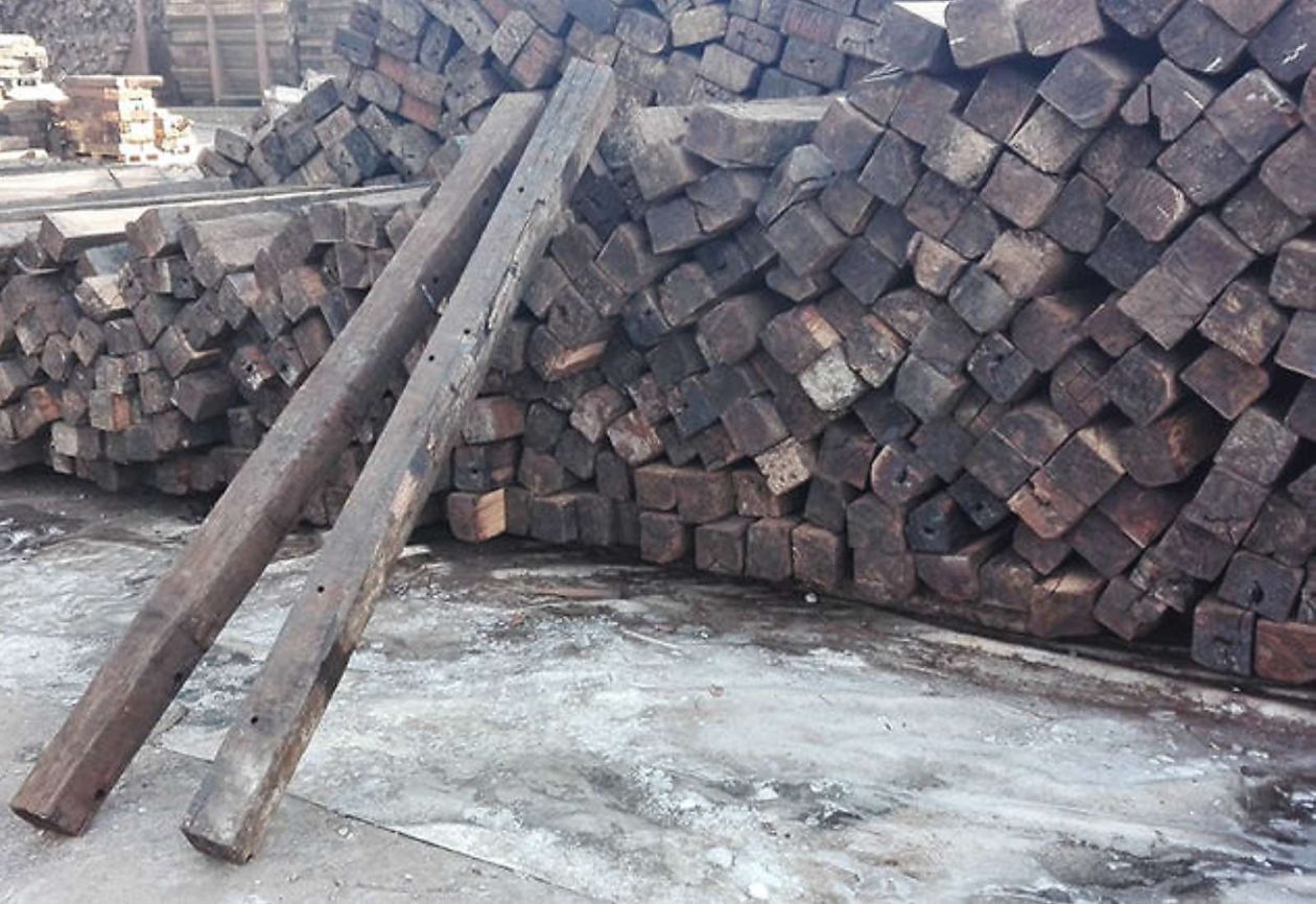 Gorza Legnami srl - Traversine ferroviarie trattate - Traversine tagliate/lavorate